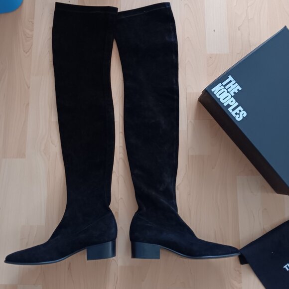 THE KOOPLES Suede Thigh-High Boots - Picture 5 of 10